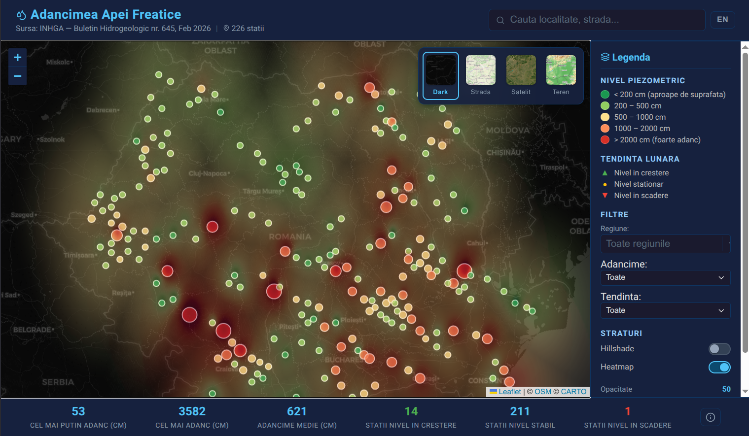 Groundwater Depth Map